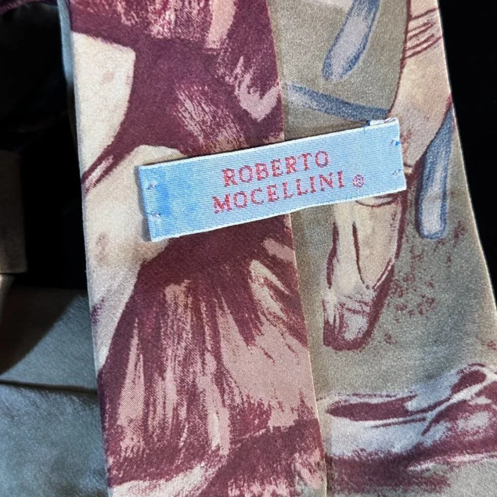 Edgar Degas Ballet Fine Art Painting Tie Vintage Ballerina Dancers Silk
